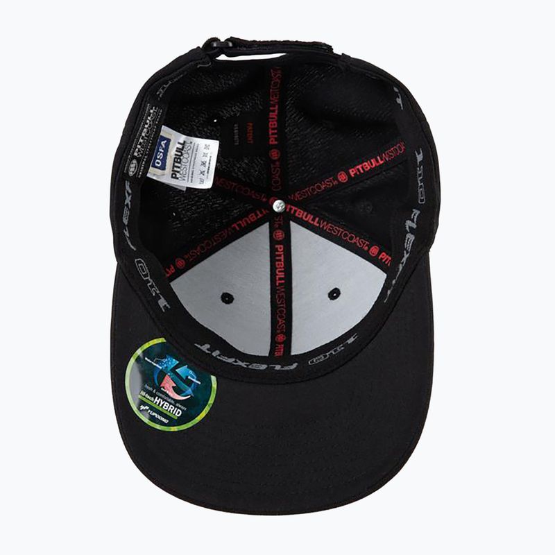 Pitbull West Coast férfi Snapback Seascape fekete/piros nyomtatott sapka 4