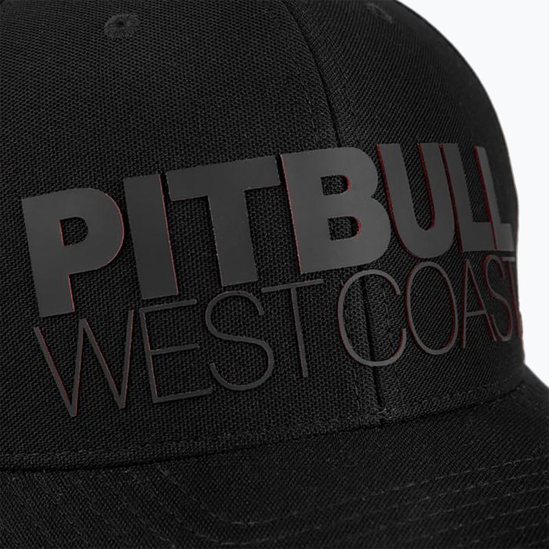 Pitbull West Coast férfi Snapback Seascape fekete/piros nyomtatott sapka 6