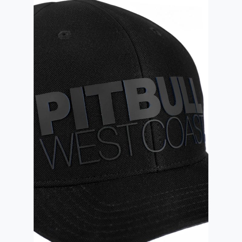 Pitbull Snapback Seascape fekete/piros nyomtatott baseball sapka 4