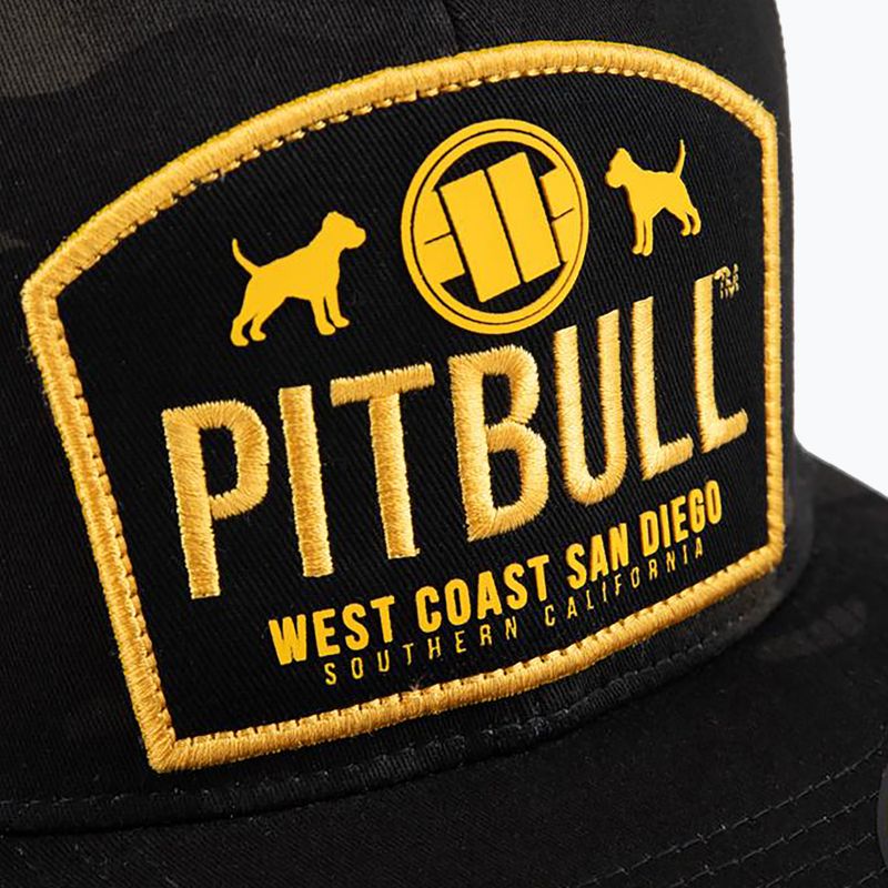 Baseballsapka Pitbull Mesh Snapback Dogs all black camo 4