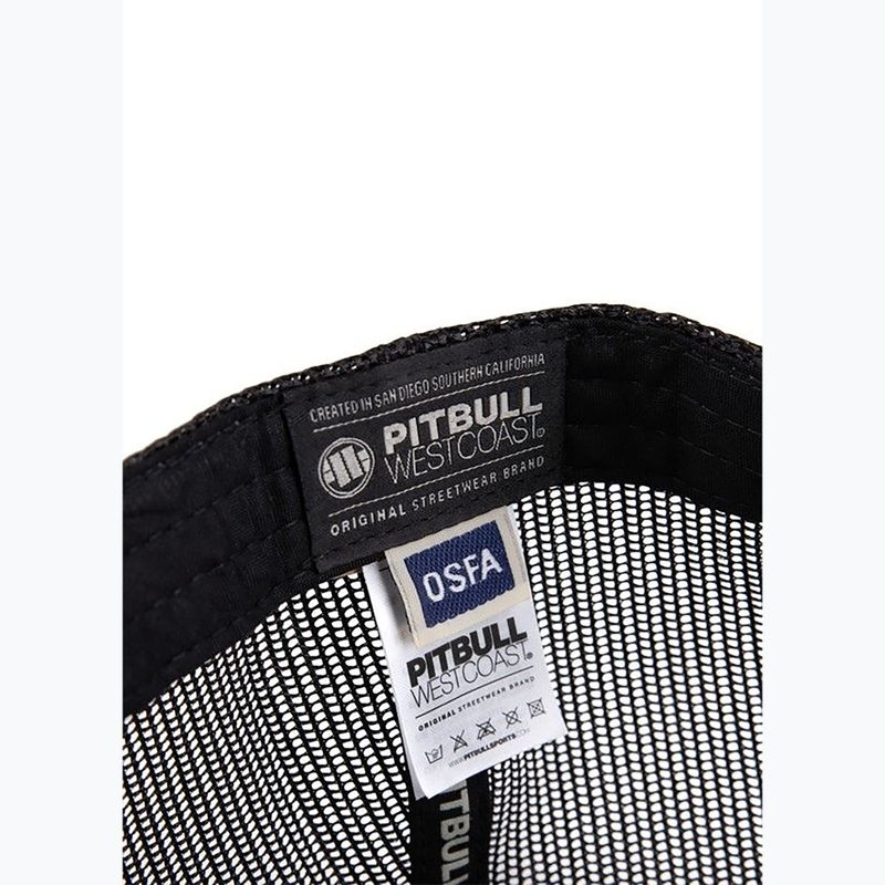 Pitbull Mesh Snapback kutyák sapka fekete 6