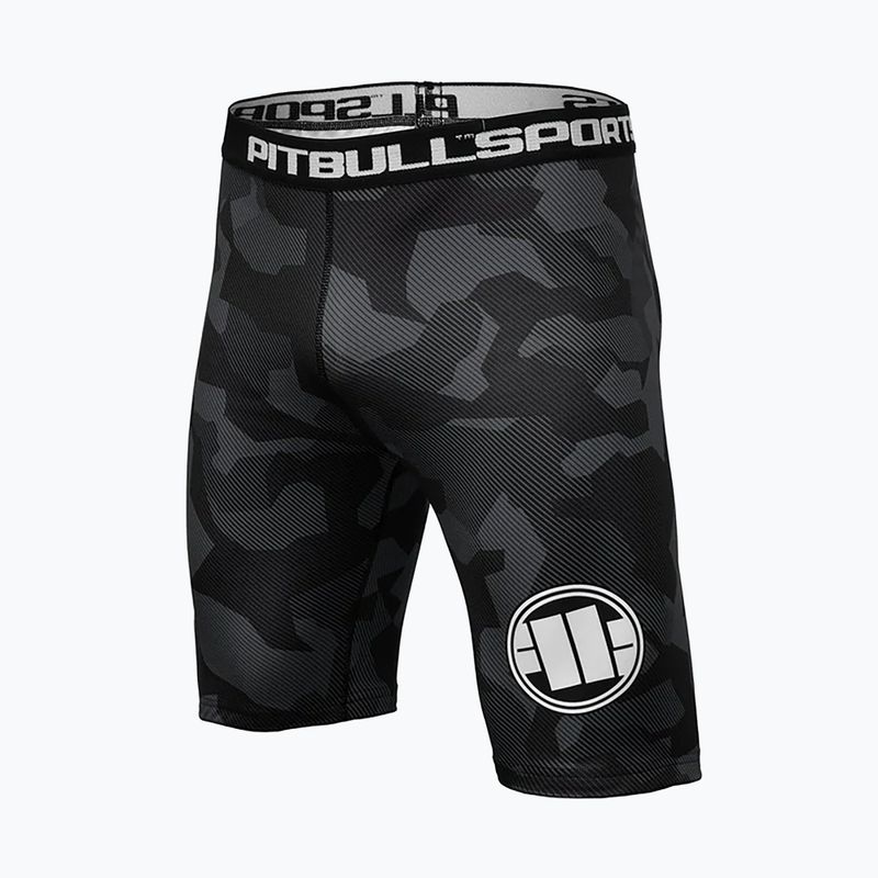 Férfi kompressziós rövidnadrág Pitbull West Coast Shorts Dillard grey camo