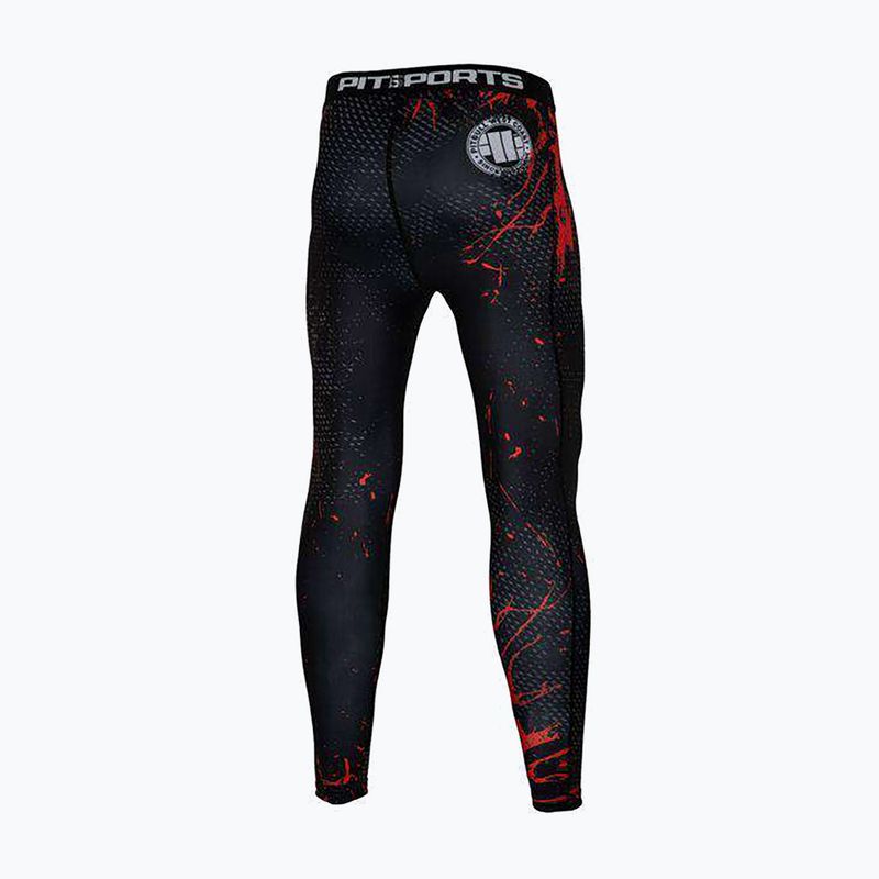 Férfi leggings Pitbull West Coast Compr Pants Blood Dog black 2