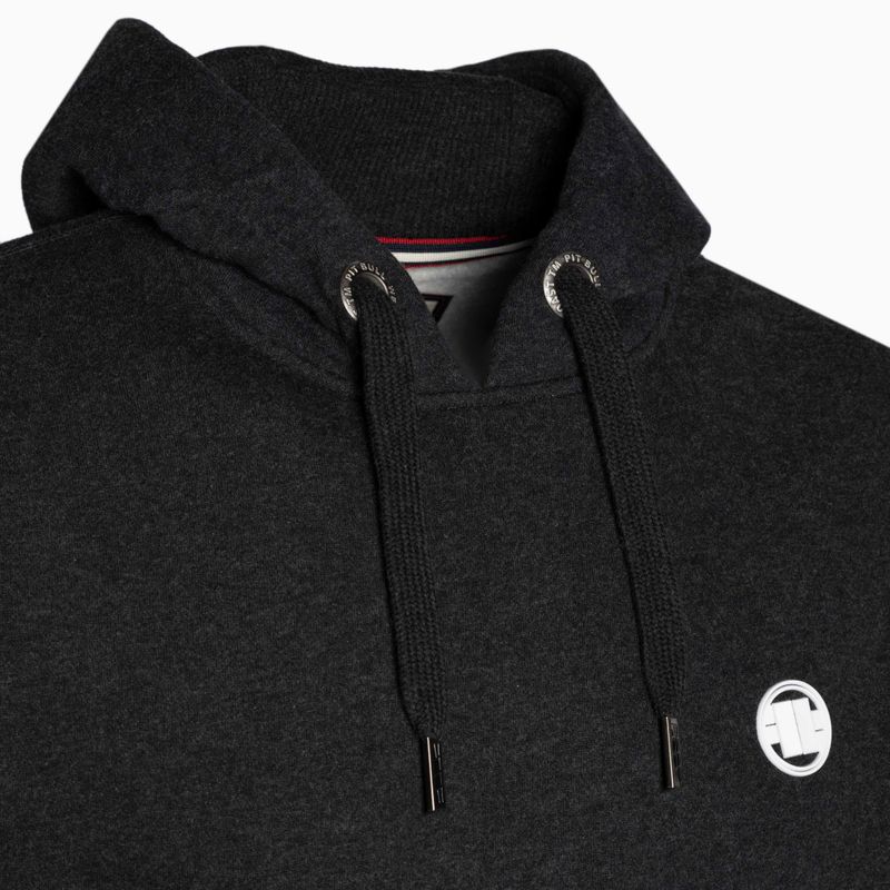 Férfi pulóver Pitbull West Coast Hooded Small Logo 21 charcoal 3
