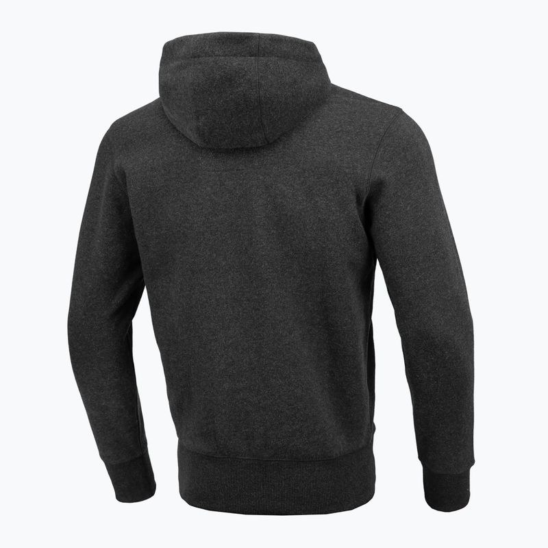 Férfi pulóver Pitbull West Coast Hooded Small Logo 21 charcoal melange 2
