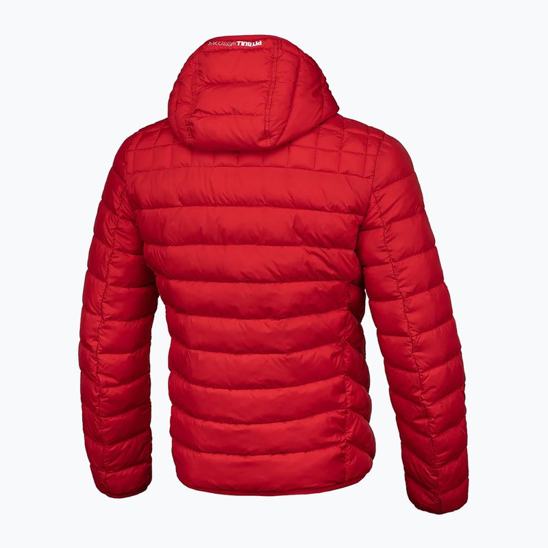 Férfi Pitbull West Coast Padded Hooded Seacoast télikabát piros 4