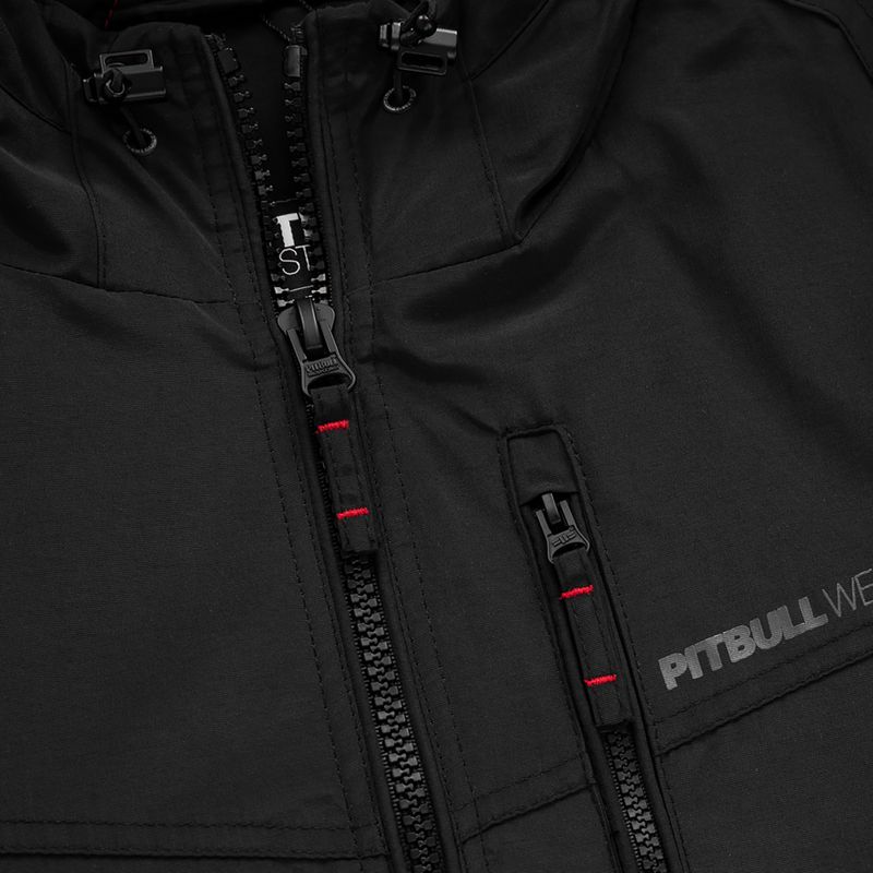 Férfi téli kabát Pitbull West Coast Spinnaker 2 Hooded black 3