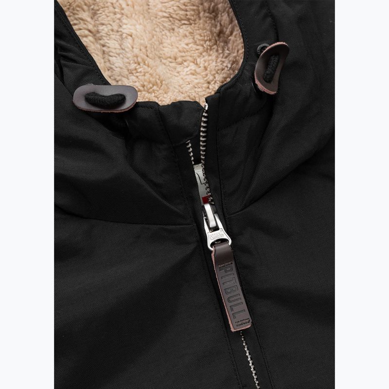 Férfi téli dzseki Pitbull Sherpa Hooded black 8
