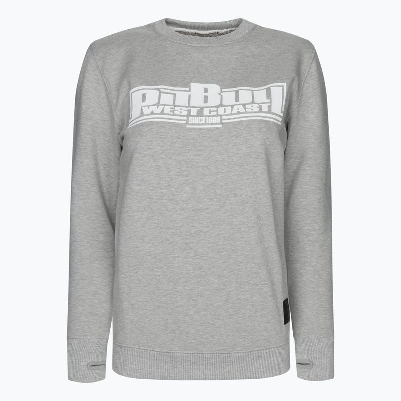 Női pulóver Pitbull West Coast Crewneck Boxing 18 grey/melange