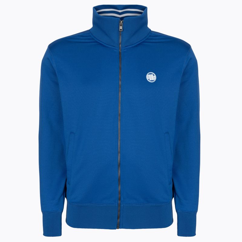 Férfi pulóver Pitbull West Coast Oldschool Track Small Logo royal blue