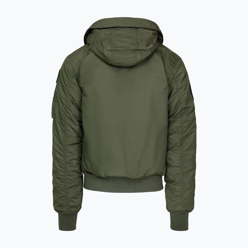 Férfi bomberdzseki Pitbull Sherpa Hooded Bomber olive 6