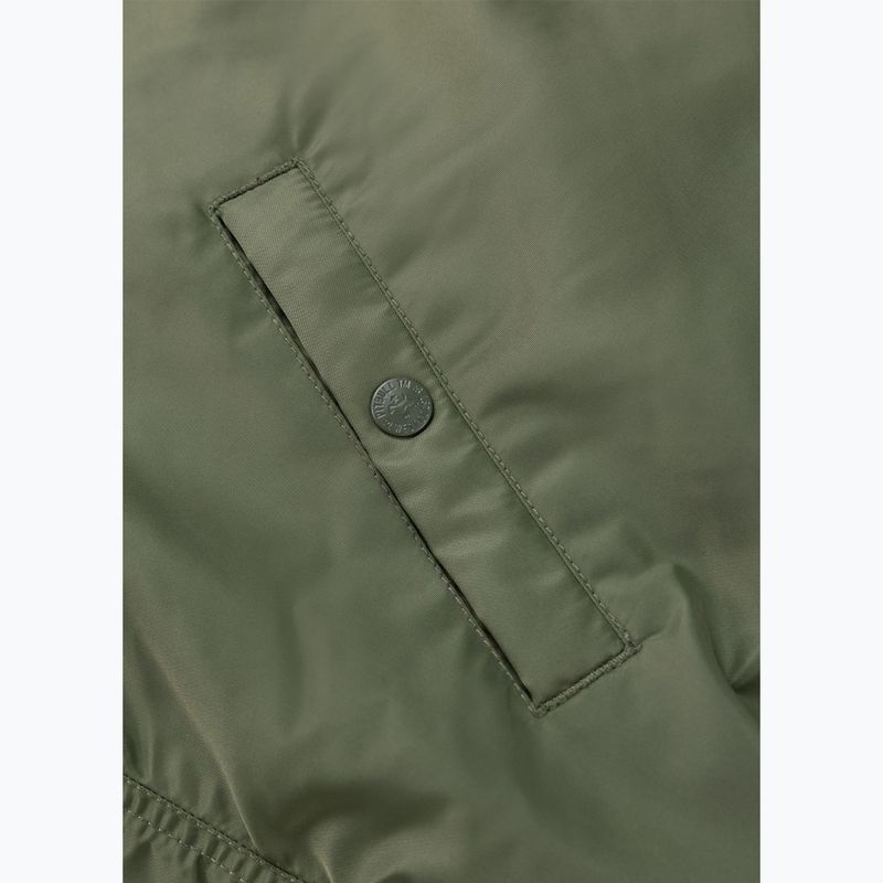 Férfi bomberdzseki Pitbull Sherpa Hooded Bomber olive 12