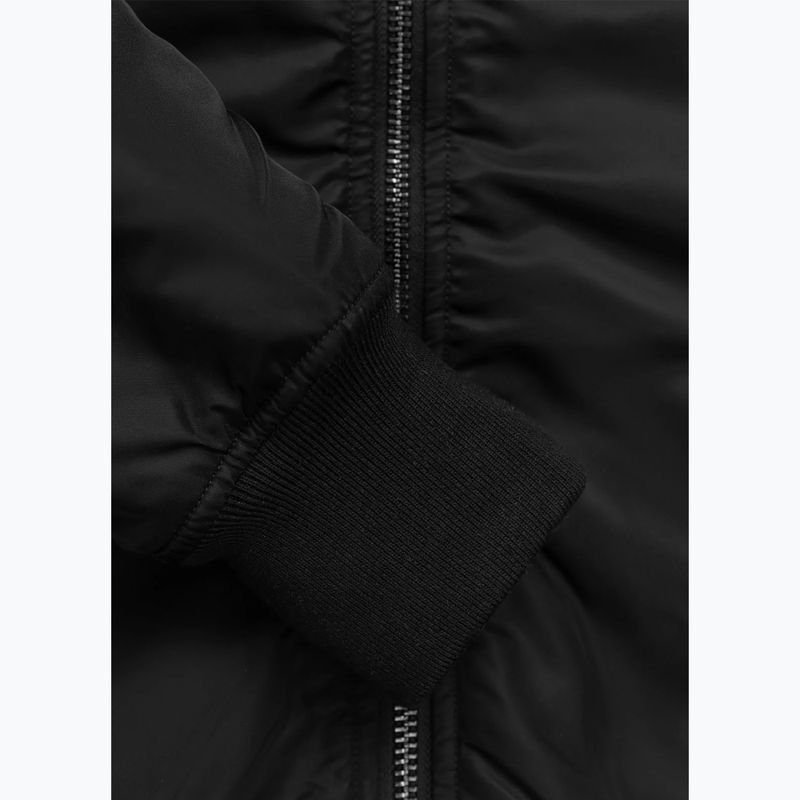 Férfi dzseki Pitbull Sherpa Hooded Bomber black 13