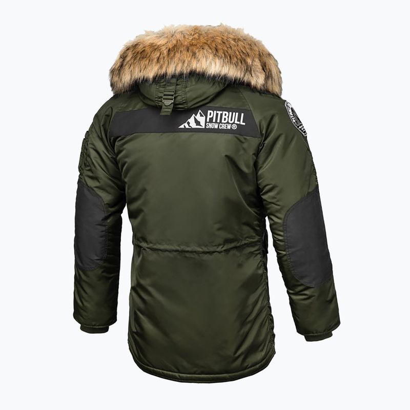 Férfi téli kabát Pitbull West Coast Fur Parka Alder olive 2