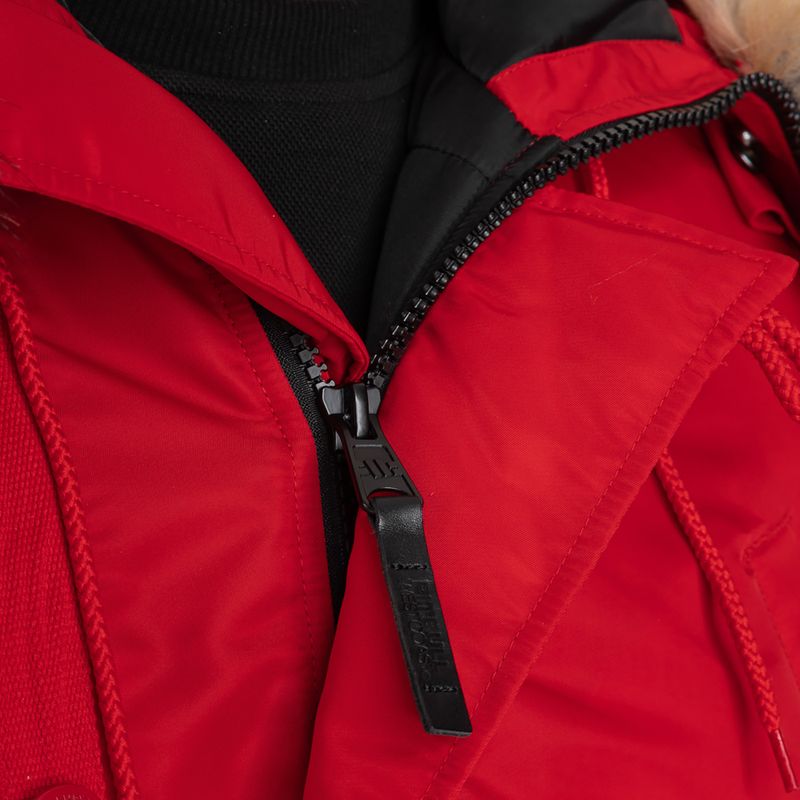 Férfi téli kabát Pitbull West Coast Fur Parka Alder red 9