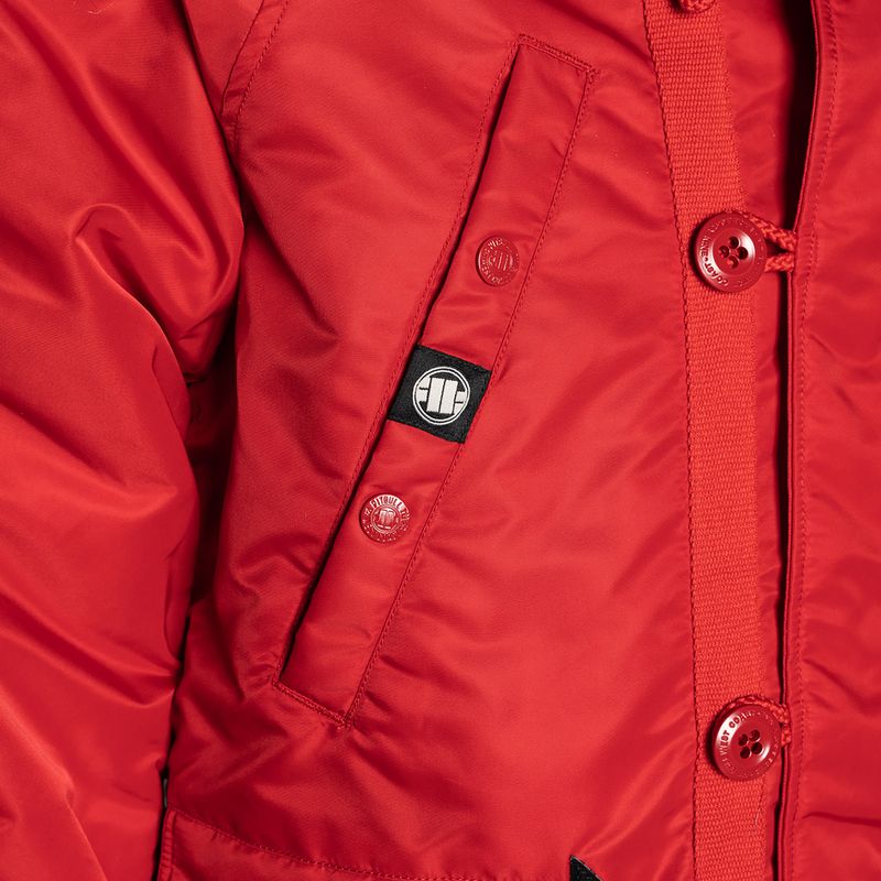 Férfi téli kabát Pitbull West Coast Fur Parka Alder red 13