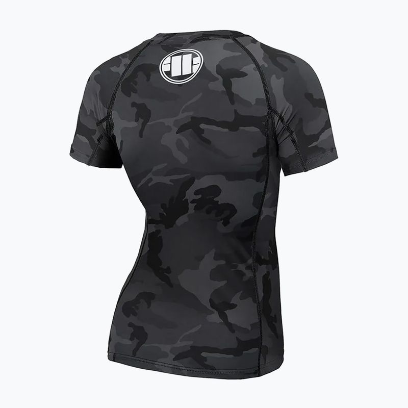 Női Rashguard Pitbull West Coast Rash T-S All black camo 2