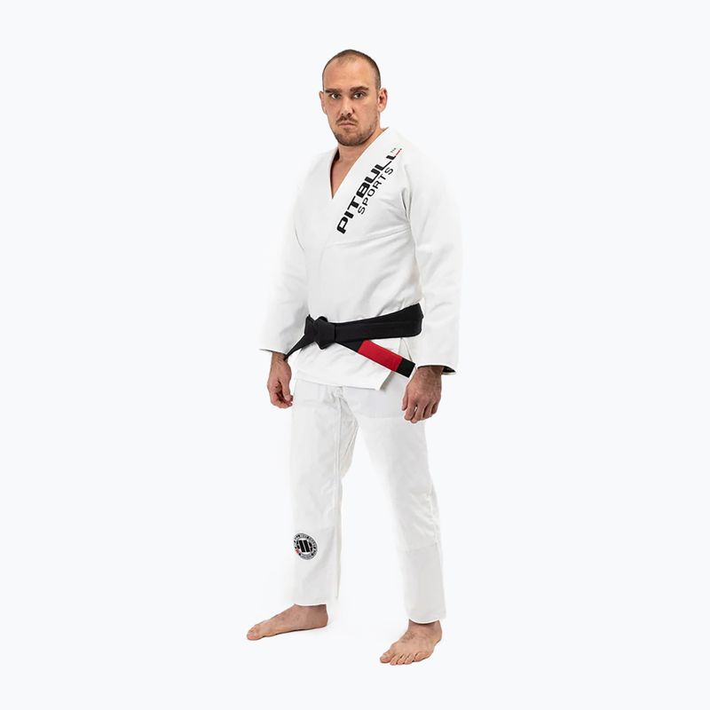 GI a férfi brazil jiu-jitsu számára Pitbull West Coast Gi BJJ PB 2017 450 white