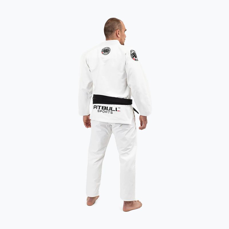 GI a férfi brazil jiu-jitsu számára Pitbull West Coast Gi BJJ PB 2017 450 white 2