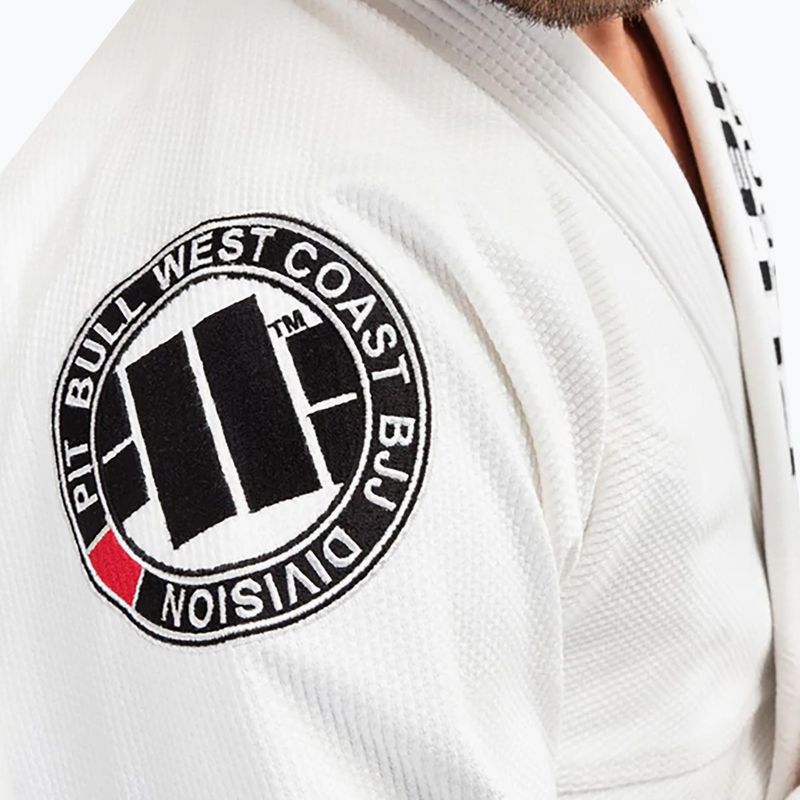 GI a férfi brazil jiu-jitsu számára Pitbull West Coast Gi BJJ PB 2017 450 white 3