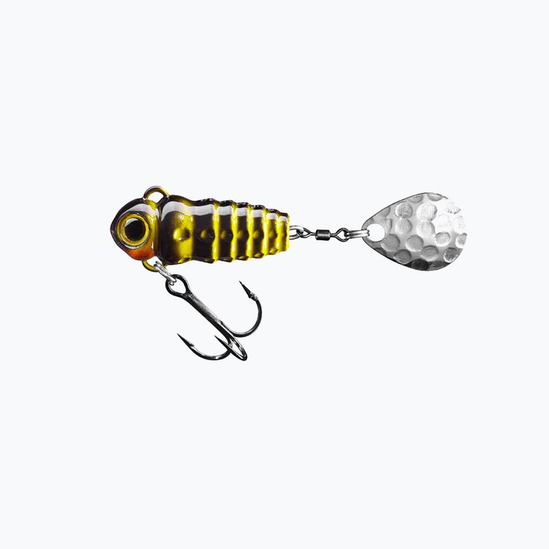 SpinMad Crazy Bug Tail orsós csali fekete és sárga 2401