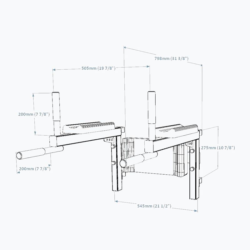 BenchK edzőkorlát fekete BK-310B/710B 7