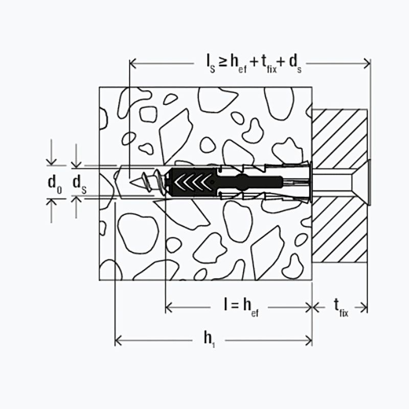 Fischer 10×80 tágulási csavarok csavarokkal 8 db BenchK létrákhoz ezüst BK-KM8 5