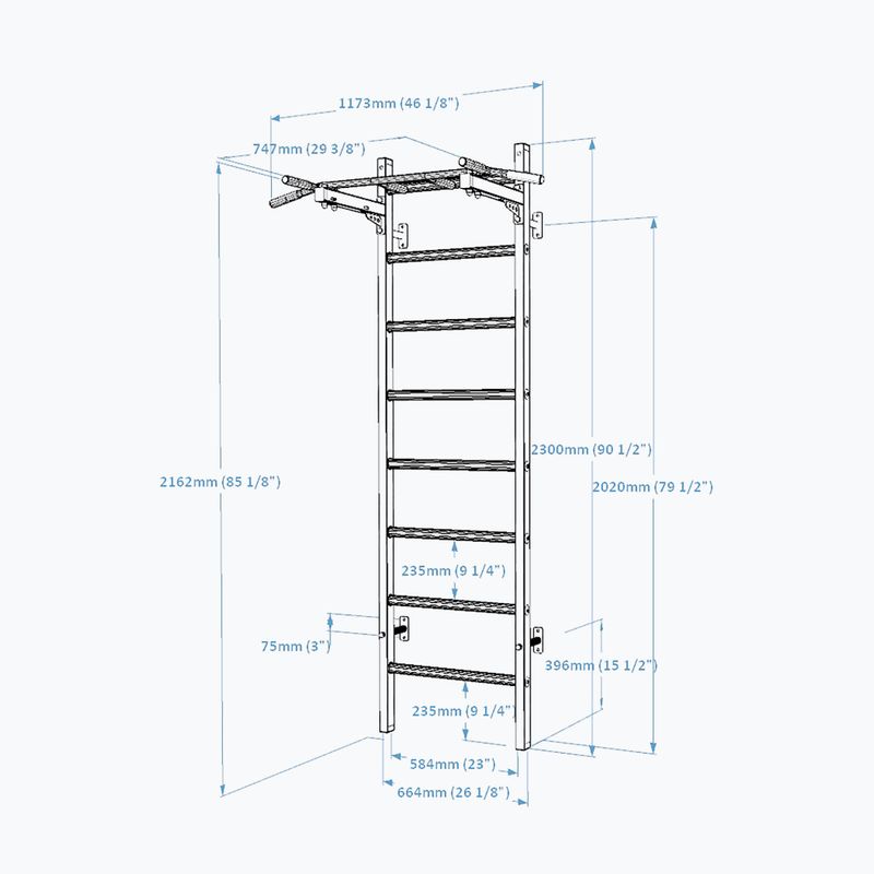 BenchK torna létra fehér BK-221W 3