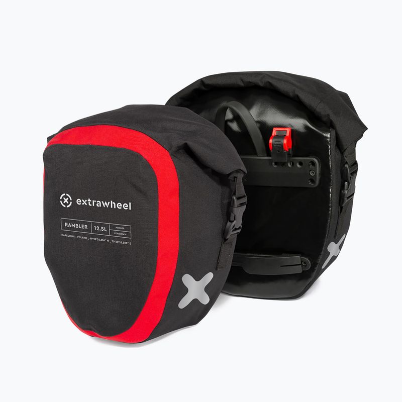 Extrawheel Rambler Premium 12.5L kerékpáros csomagtartó 2 db fekete E0047