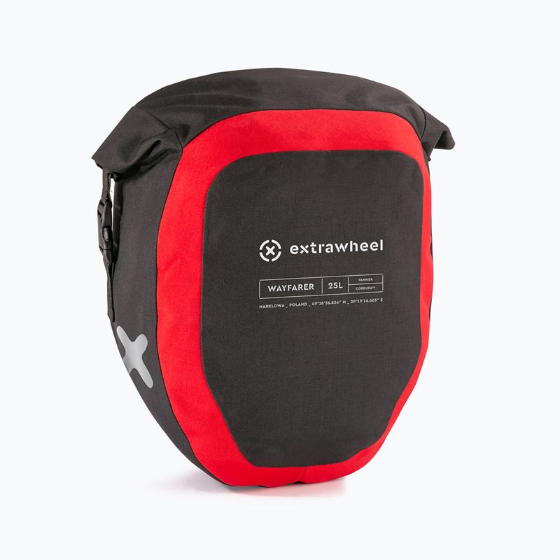 Extrawheel Wayfarer Premium 25L kerékpáros csomagtartó 2 db fekete E0048 2