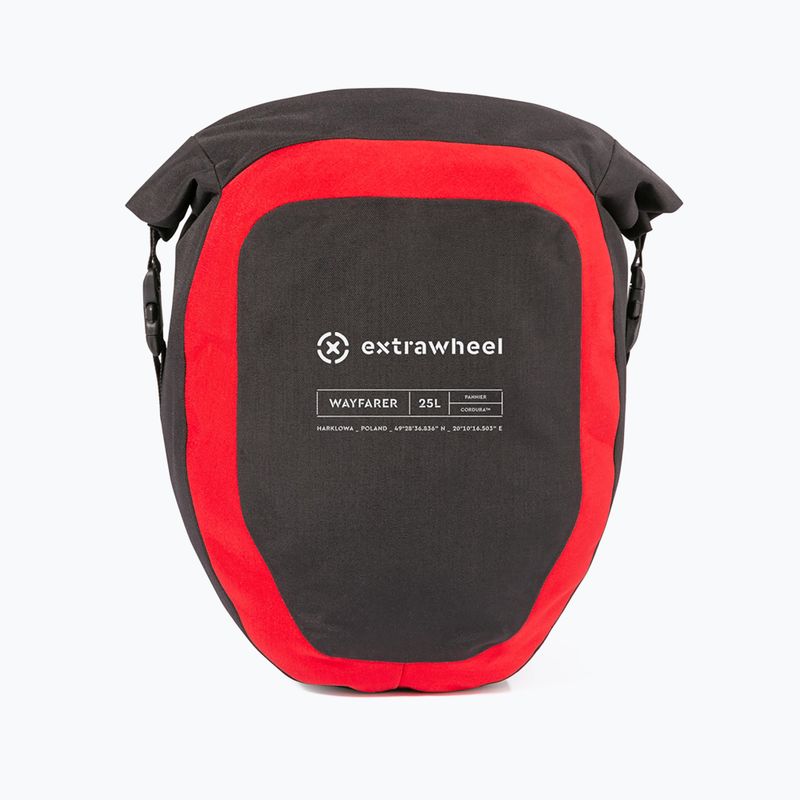 Extrawheel Wayfarer Premium 25L kerékpáros csomagtartó 2 db fekete E0048 4