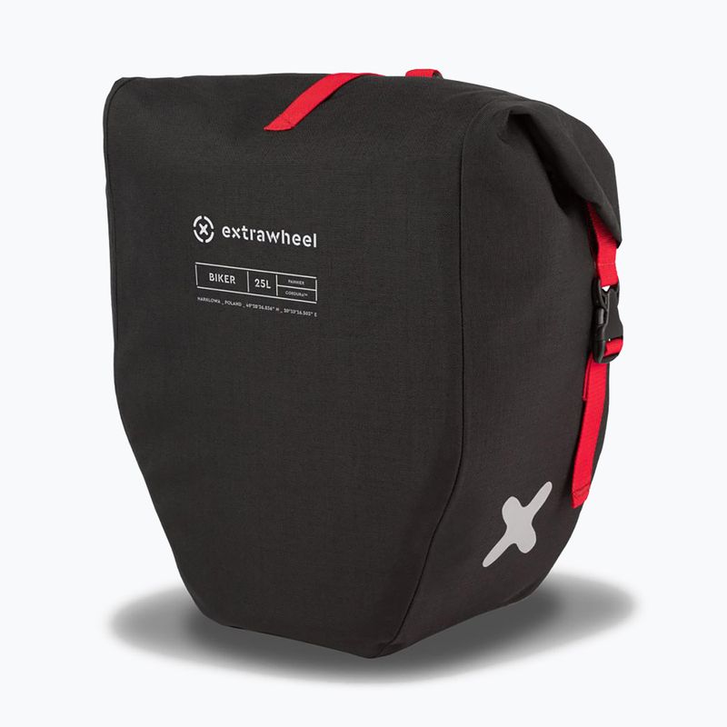 Extrawheel Biker Premium 25L kerékpáros csomagtartó 2 db fekete E0102 2