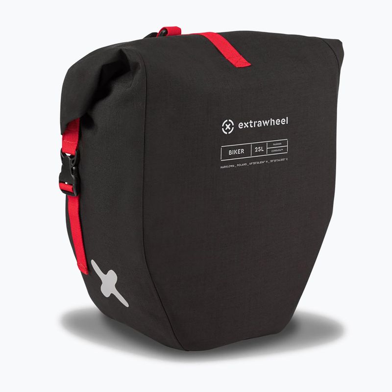 Extrawheel Biker Premium 25L kerékpáros csomagtartó 2 db fekete E0102 3