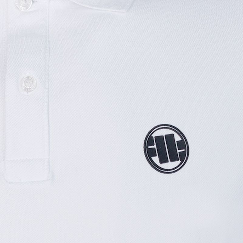 Férfi póló Pitbull West Coast Polo Slim Logo white 3