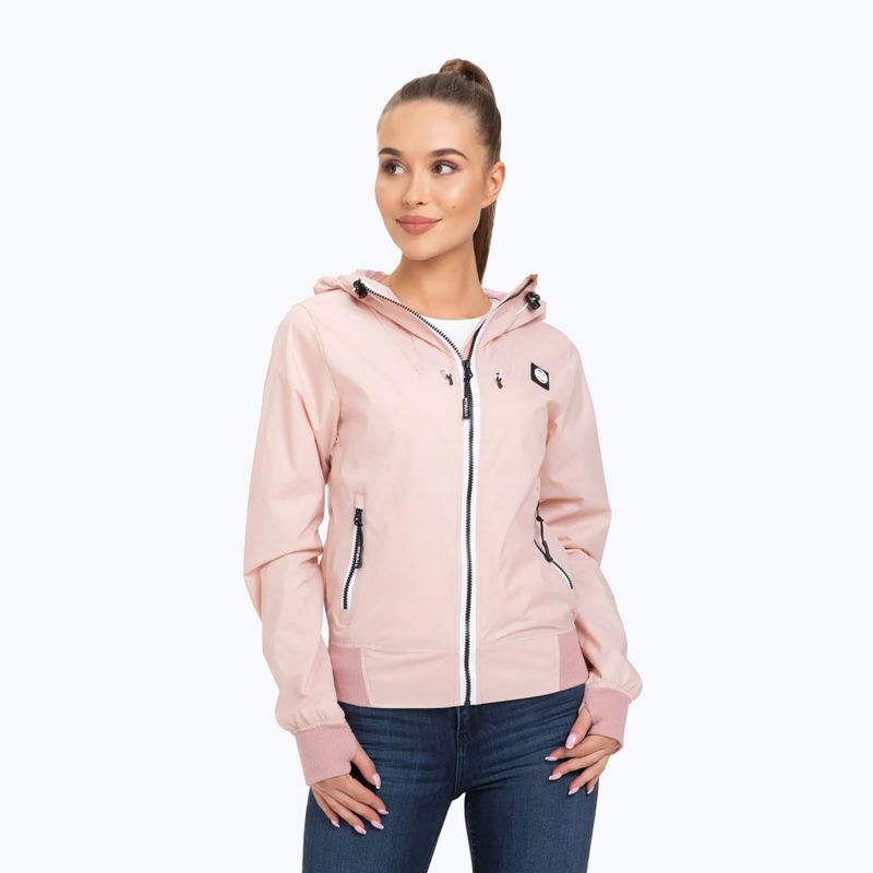 Női kabát Pitbull West Coast Aaricia Hooded Nylon pink