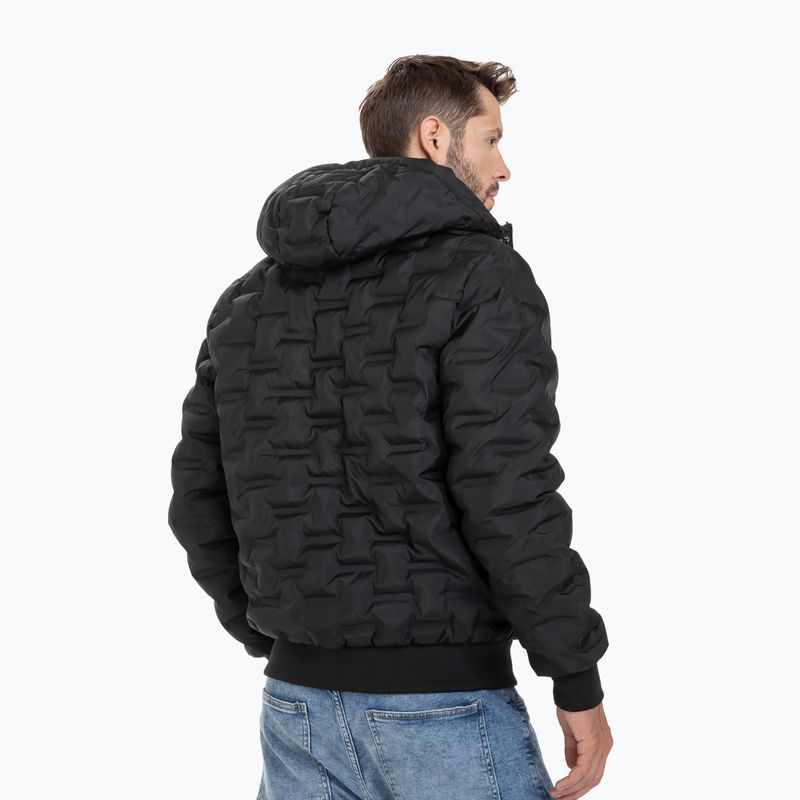 Férfi téli kabát Pitbull West Coast Quilted Hooded Carver black 3