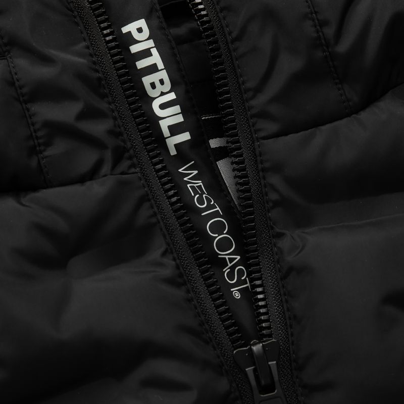 Férfi téli kabát Pitbull West Coast Quilted Hooded Carver black 7