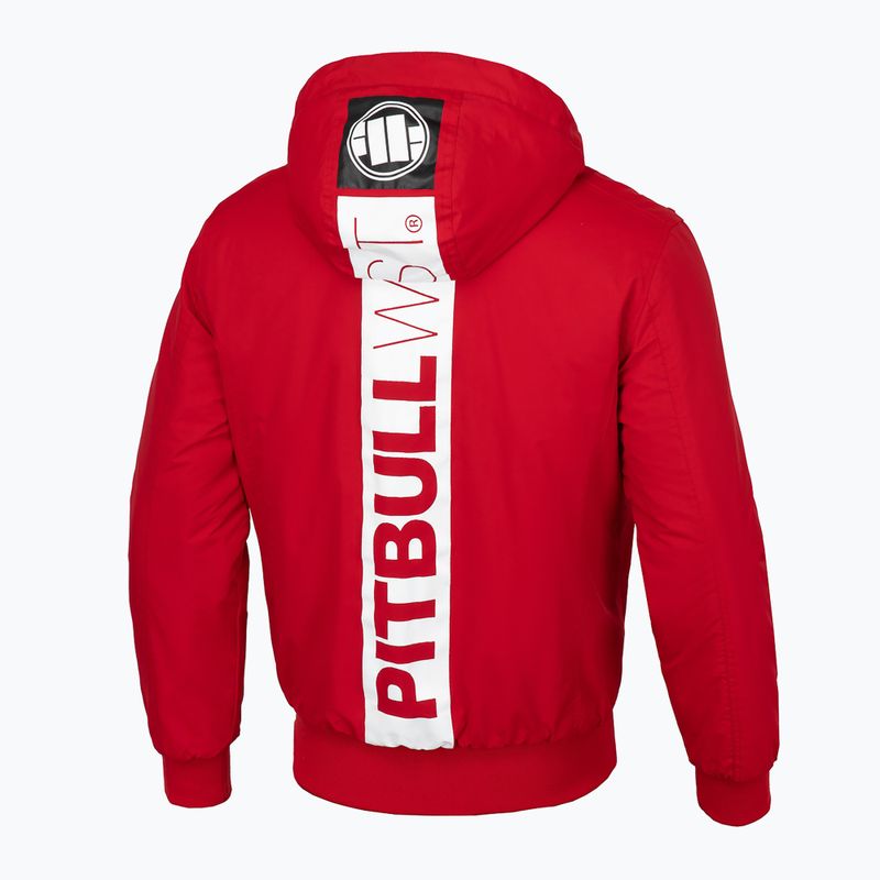 Férfi téli kabát Pitbull West Coast Cabrillo Hooded red 4