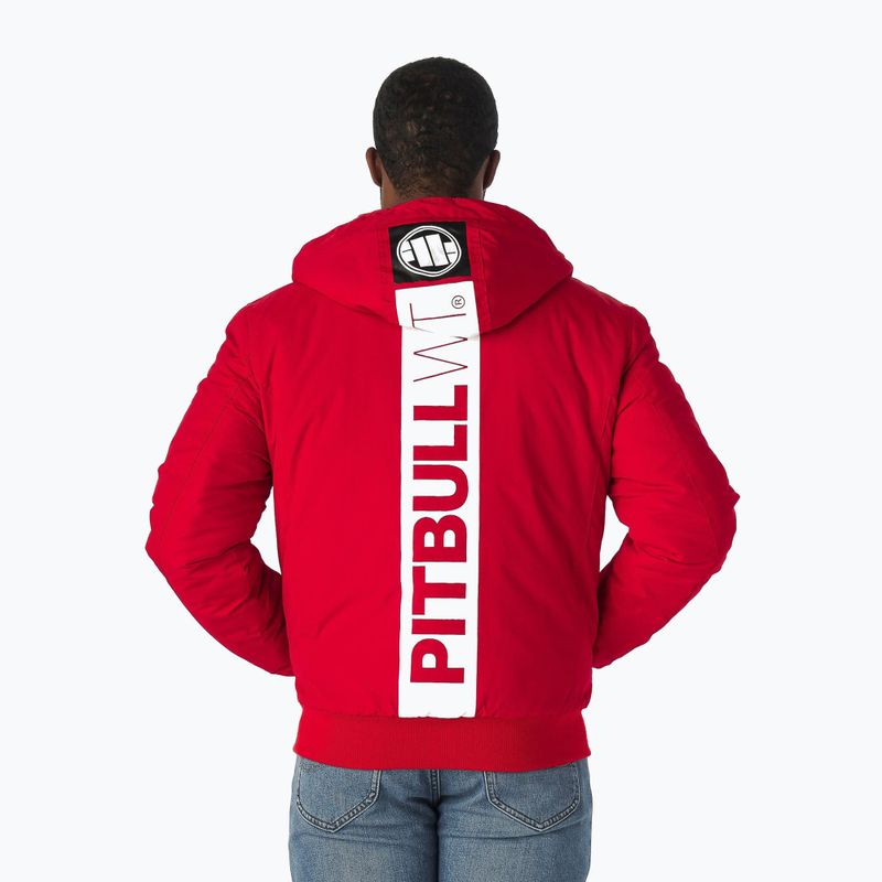 Férfi téli kabát Pitbull West Coast Cabrillo Hooded red 2