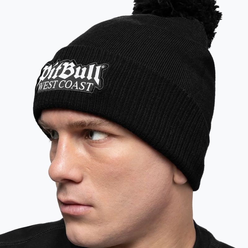 Téli sapka Pitbull Beanie Bubble One Tone Old Logo black 4