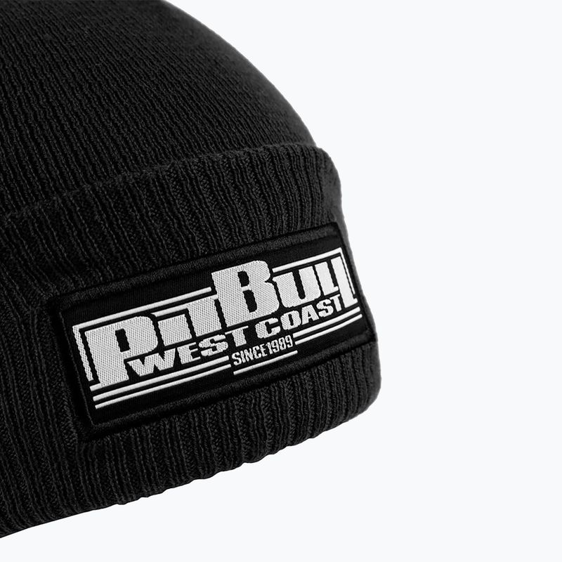 Férfi téli sapka Pitbull Beanie Bubble One Tone boxing fekete 3