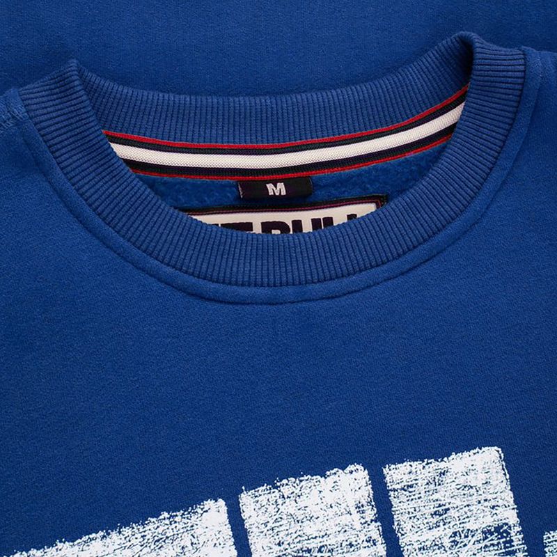 Férfi pulóver Pitbull West Coast Crewneck Classic Logo royal blue 4