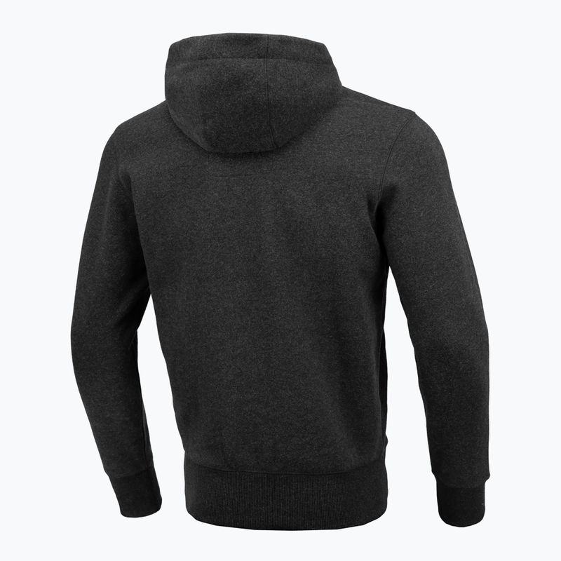 Férfi pulóver Pitbull West Coast Hooded Oldschool Razor charcoal melange 2