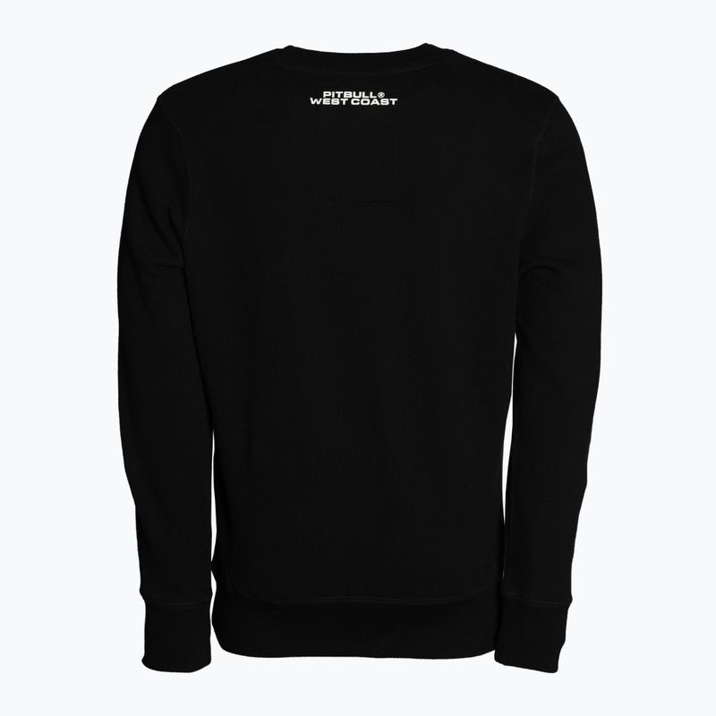 Férfi pulóver Pitbull West Coast Crewneck Raster Dog black 2