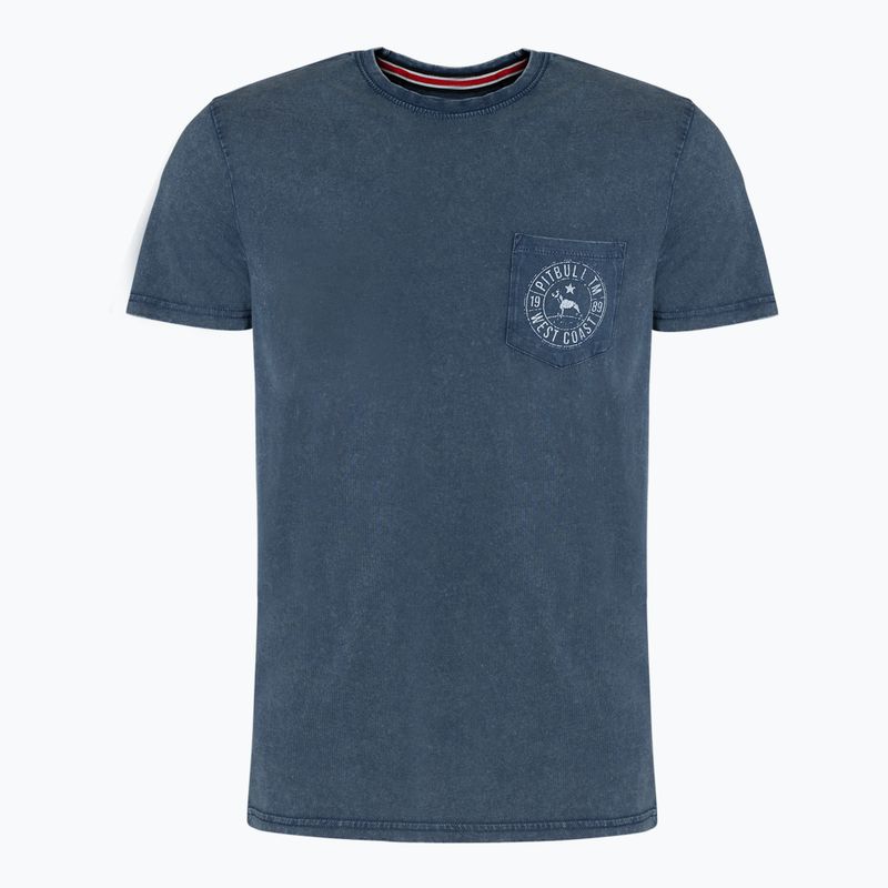 Férfi póló Pitbull West Coast T-Shirt Circle Dog dark navy