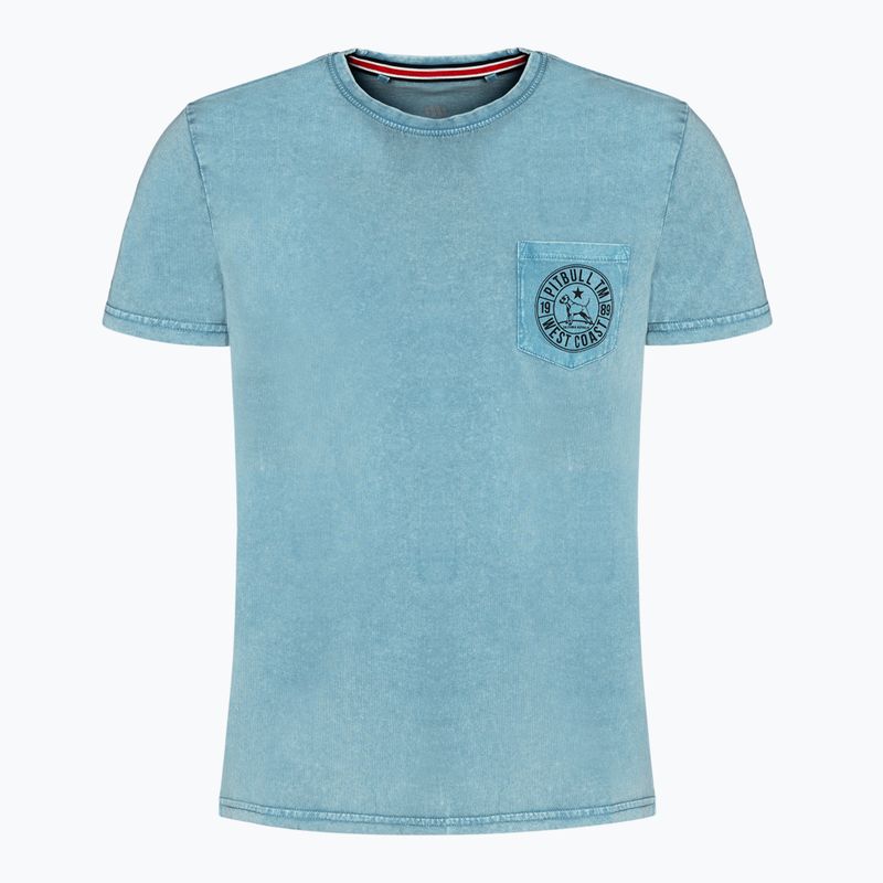 Férfi póló Pitbull West Coast T-Shirt Circle Dog light blue