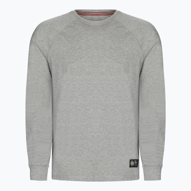 Férfi pulóver Pitbull West Coast Small Logo Spandex 210 grey/melange 7