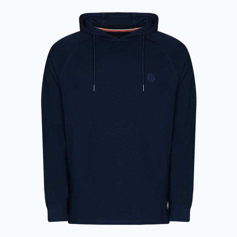 Férfi pulóver Pitbull West Coast Hooded Small Logo Spandex 210 dark navy
