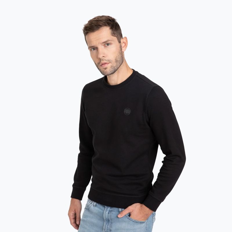 Férfi pulóver Pitbull West Coast Tanbark Crewneck Sweatshirt black