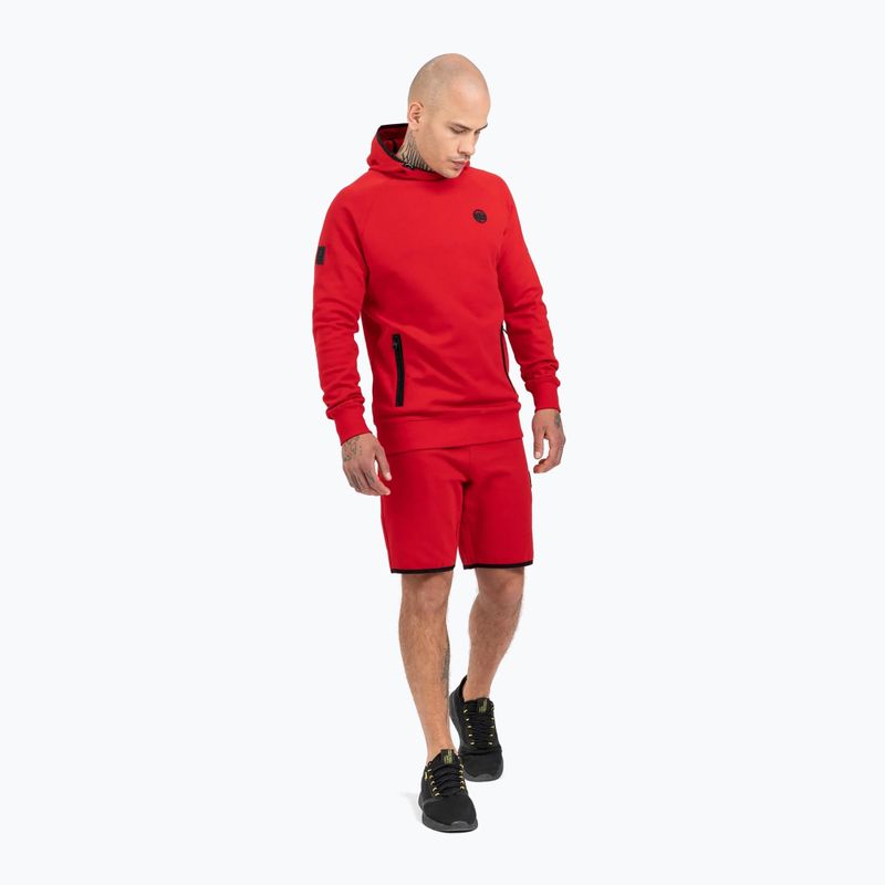 Férfi pulóver Pitbull West Coast Skylark Hooded Sweatshirt red 2